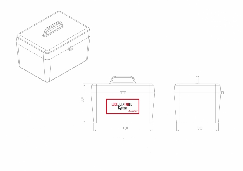 КУТИЯ за елементи LOCKOUT/TAGOUT
